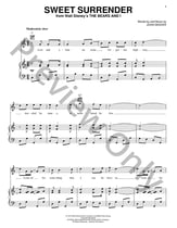 Sweet Surrender piano sheet music cover